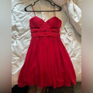 NWT hailey logan by adrianna papell red mini dress size 11
